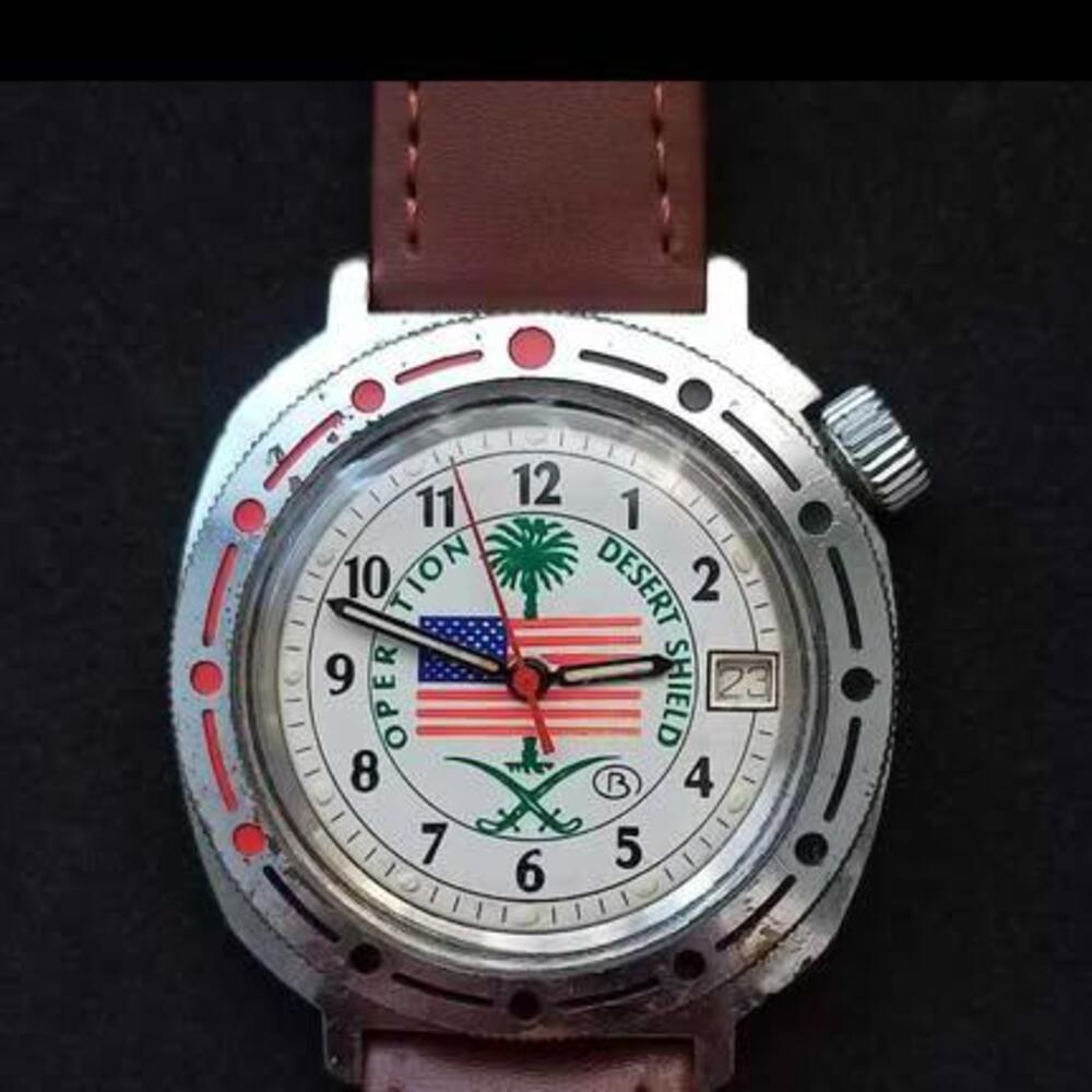 Desert Storm 1991 Vostok Komandirskie vintage Soviet USSR mechanical (Will Ship)